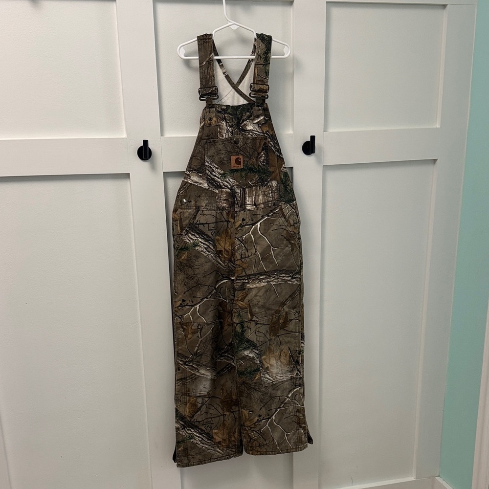 Carhartt Realtree Camo Brown/Green Bib Overalls